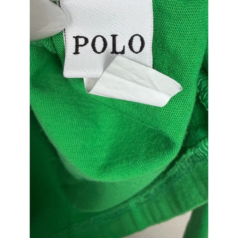 Polo Ralph Lauren Hooded Tee Mens XL Green Long Sleeve Cotton Pony Logo